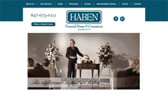 Desktop Screenshot of habenfuneral.com